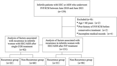 Analysis of Factors Associated With Recurrence of Early-Stage Endometrial Carcinoma and Atypical Endometrial Hyperplasia in Infertile Women After In Vitro Fertilization Treatment